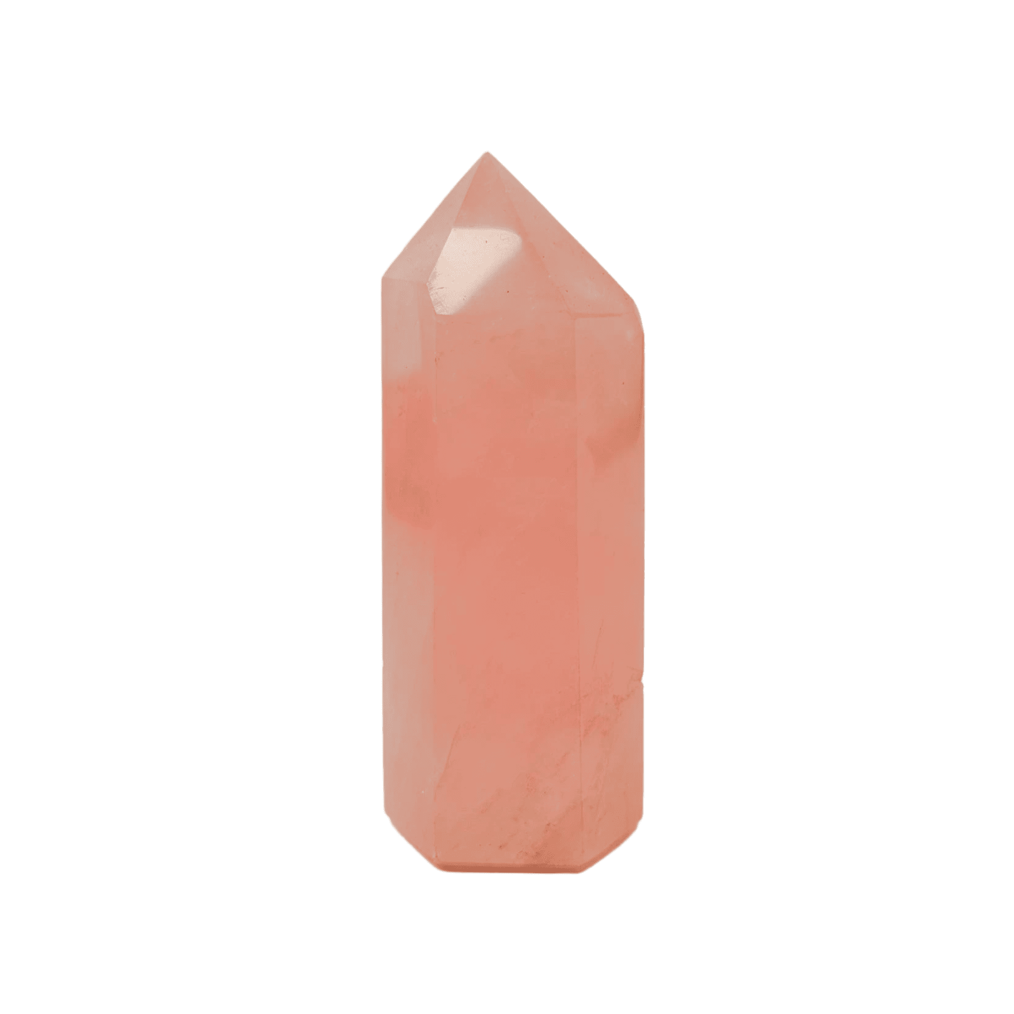 Torre di cristallo di quarzo rosa-0,285 g
